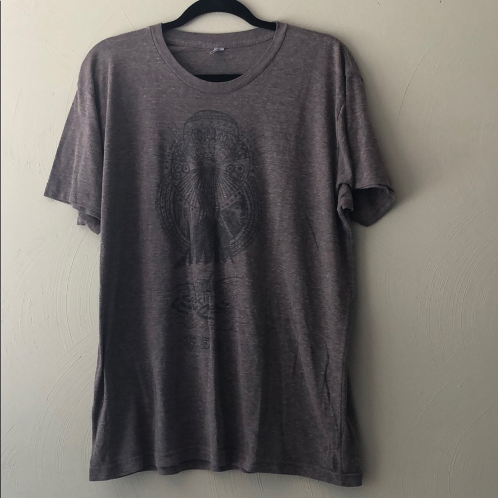 American Apparel track shirt graphic tee